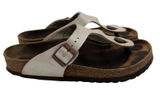 Birkenstock Gizeh Thong Sandals Pearly White EU 41 US Women 10-10.5 Regular Wide Photo 0