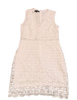 ElillyBazar Lace Sheath Dress White Large Boho Bridal Shower Wedding Guest Photo 0