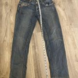grace in la low rise rhinestone embellished straight leg cross jeans y2kvintage Photo 0