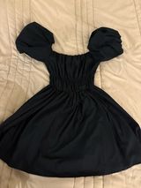 Abercrombie & Fitch Women's Black Fit and Flare Mini Dress Photo 0