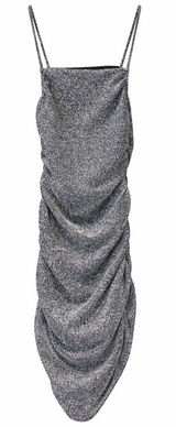 H&M Divided Women’s Silver Metallic Sparkle Dress Size XS Party Bodycon‎ Photo 0