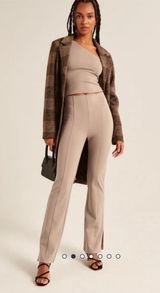 Abercrombie & Fitch Ponte Split Hem Slim Flare Pants S Photo 0