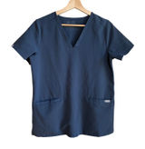 Figs Technical Collection navy blue casma v-neck scrubs top women's size small Photo 0