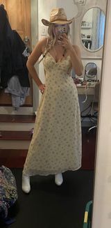 Floral Maxi Dress Yellow Photo 0