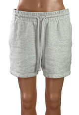 Aritzia Tna Cozy Fleece Women's Gray Drawstring Elastic Waist Lounge Shorts Sz M Photo 0