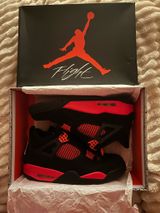 Jordan 4 black and red trainers Photo 0