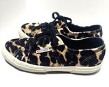 Superga velvet cheetah leopard tennis shoes sneakers womens 7.5/38 Photo 0