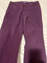 Gloria Vanderbilt Plum Straight-Leg Corduroy Pants Photo 0