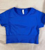 Blue Aerie Crop Top  Photo 0