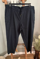 Loft size XL black tie waist casual pants Photo 0