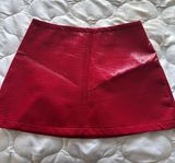 Red Mini Skirt Photo 0