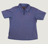 Ariat Polo Shirt Women Medium Blue Short Sleeve Coolmax Stretch Equestrian Top Photo 0