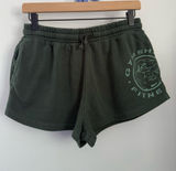 Gymshark Small Legacy Graphic Sweat Shorty Shorts Green Gym Workout Photo 0