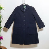 Lauren Ralph Lauren Lambs Wool Dress Work Casual Long Pea Coat Size 14 Pre-Loved Photo 0