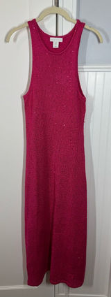 House of Harlow HOH1960 Magenta pink Sequins Knit Maxi Dress size medium summer Photo 0