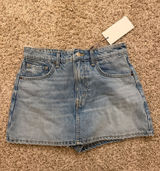ZARA Denim Skort Photo 0