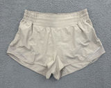 Lululemon Hotty Hot High Rise Shorts 2.5" Taupe Athletic Athleisure Women's 8 Photo 0