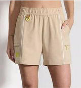 MPG Womens Rove‎ Shorts with Piping Tan Size Small 3.5" Inseam Outdoor Hiking Photo 0
