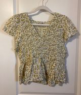 Smocked Floral Blouse Photo 0
