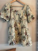 In Bloom Tapestry‎ Tiered Square-Neck Dress Photo 0