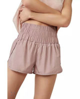 Womens Free People FP Movement The Way Home Mauve Running Shorts - Sz L Photo 0
