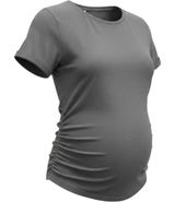 Liz Lange Maternity Target Black Short Sleeve Ruched Side T-Shirt Small S/P Photo 0
