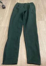 adidas Dark Green Track Pants with Zipper Ankles Photo 0