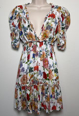 Olivaceous Women Babydoll Dress Small White Floral Butterfly Garden‎ Wedding Photo 0