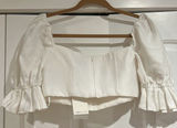 Revolve C/MEO Collective‎ new with tags medium still feel crop top ivory Photo 0