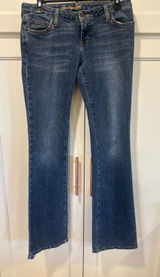 American Eagle Outfitters Womens skinny Flare Leg Jeans Medium Wash 4 Long denim Photo 0