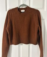 Target Universal Thread Brown Crop Sweater Photo 0