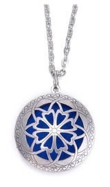 New Essential Oil Aromatheraphy Diffuser Necklace Silver Photo 0
