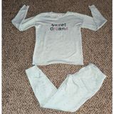 Lauren Conrad Women's 2PC light green Sweat‎ Suit Pajamas set Size XS Photo 0