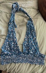 Blue Halter Tank Top Size M Photo 0