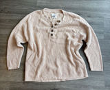 Aerie Henley Knit Sweater Pullover Photo 0
