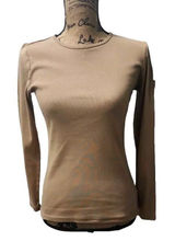 Ralph‎ Lauren Women's Size S Cable Knit Top Beige Long Sleeve Photo 0