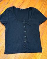 Brandy Melville Top Black Crop Photo 0