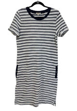 Barbour Women’s Newhaven Dress in Chambray Stripe - Size 8 Photo 0