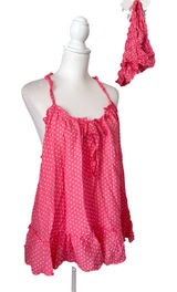 Victoria’s Secret Pink Polka Dot Babysoll Set Photo 0
