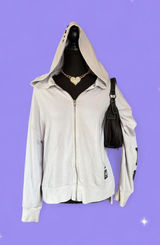 Vintage Y2K Victoria’s Secret PINK Periwinkle Oversized Zip-Up Hoodie size small Photo 0