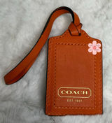 Coach Luggage Orange Tag Bag Picture Photo 0