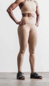 NOBULL Womens High-Rise Tight Workout Leggings Sand Tan Size‎ Small NWT Photo 0