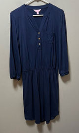 Lilly Pulitzer Beckett Navy‎ Jersey Cotton T-shirt Dress Size Small Photo 0