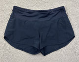 Lululemon Speed Up Shorts Mid Rise 3.5" Navy Blue Athletic Athleisure Women's 8 Photo 0