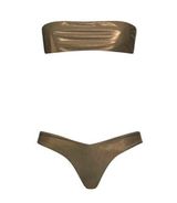 SMMR Bikinis Gold Military Green Bikini Set Top & Bottom Size: M NEW Photo 0