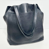 Madewell Black 100% Leather Transport Tote Bag Large 14x12 Photo 0