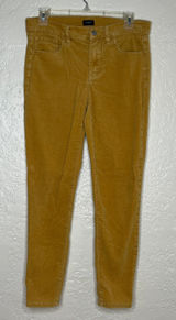 J. Crew Factory Women's Yellow High-Rise‎ Skinny Corduroy Pants Sz 29 28" Inseam Photo 0