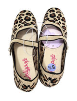 Jellypop Juni Mary Jane Flats Leopard Knitted Memory Foam Woman's 8.5 Tan Brown Photo 0
