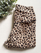 ColorfulKoala Leopard Print Brown and Tan High Rise Leggings Size S Photo 0