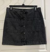Free People| We the Free Black Denim Skirt. Women’s waist size 27 Photo 0